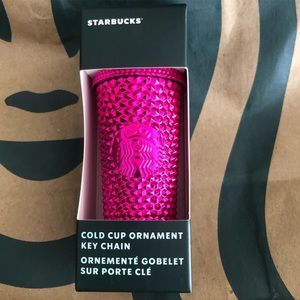Starbucks Pink Sangria Cold Tumbler Studded Holiday Christmas Ornament